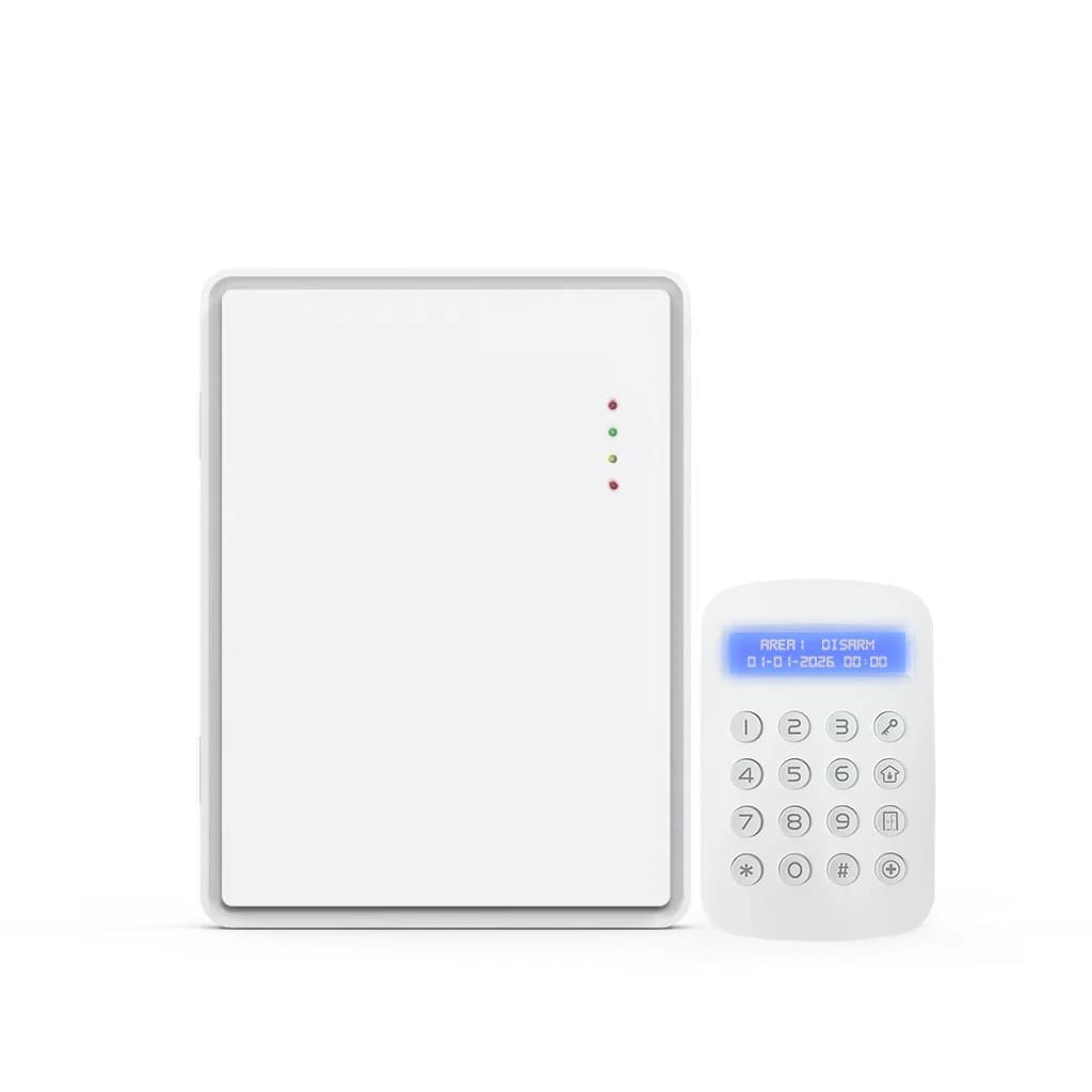 Pannello di Controllo Antincendio Wireless 4G WiFi, Sistema di Sicurezza IP in ABS, Dotato di Rilevatore di Fumo
