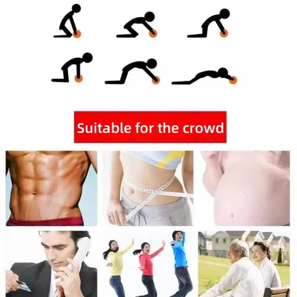 Universal Sport Fitness Ab Roller Toning Dimaging Portable Abdominal Wheel Durable Silent Abdominal Trainer for Men and Women