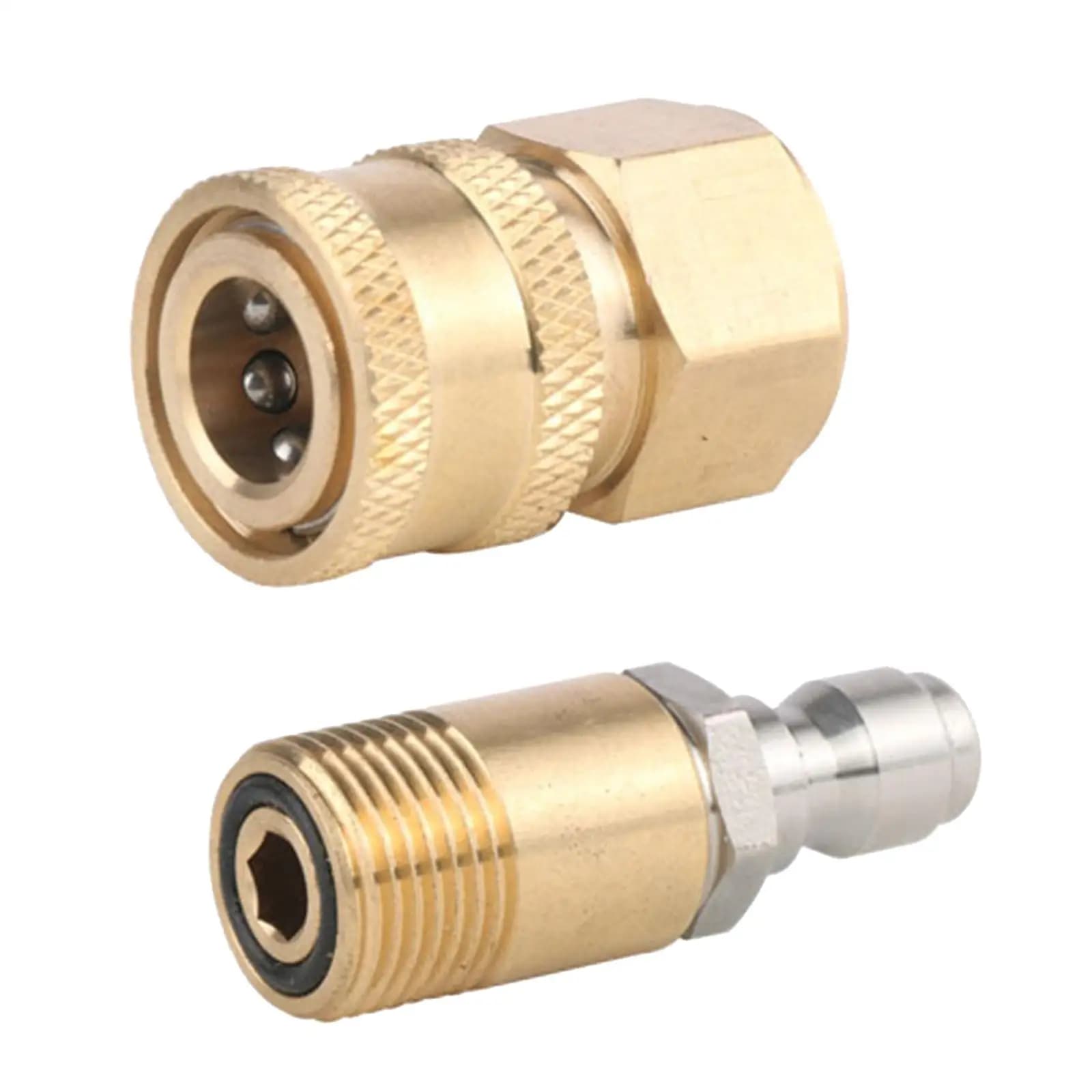 Set di adattatori per pulizia ad alta pressione M18 per tubo da giardino a sgancio rapido 1/4 "M18x1,5
