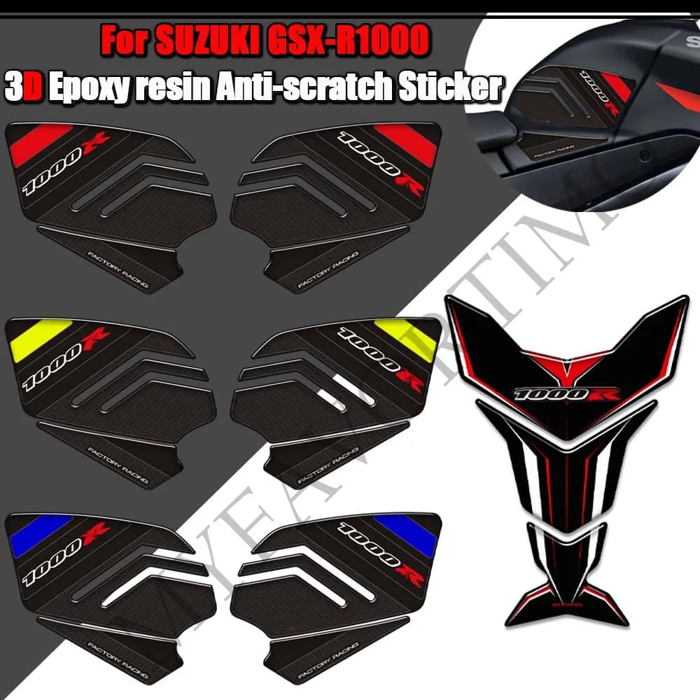 For Suzuki GSX-R1000 GSX-R 1000 GSX-R1000RZ GSX-R1000R GSX R1000 GSXR1000 R R RZ Protector Tank Pad Grips Gas Knee Fuel Oil Kit
