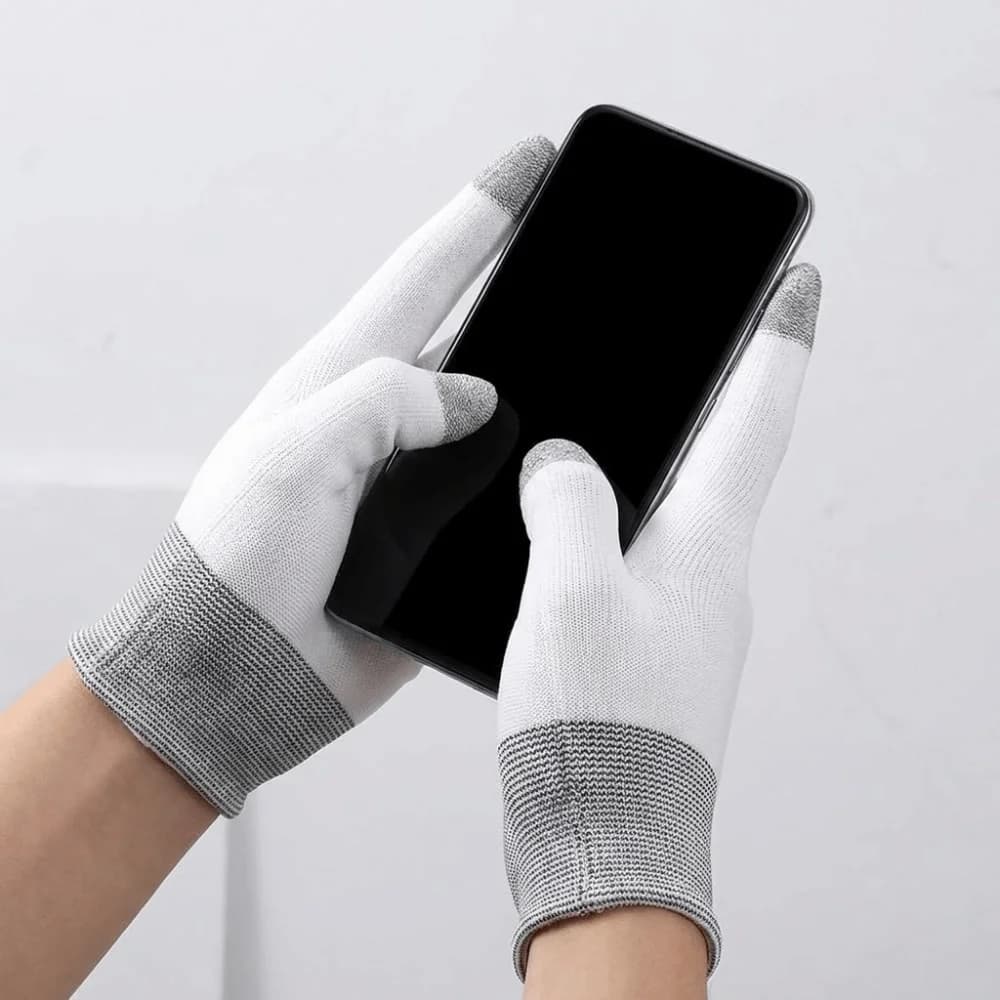 Hand Cover Gaming Finger Cover Sweatproof Solid Color Thumb Gloves Touch Screen Breathable Gamer Fingertips Sleeve