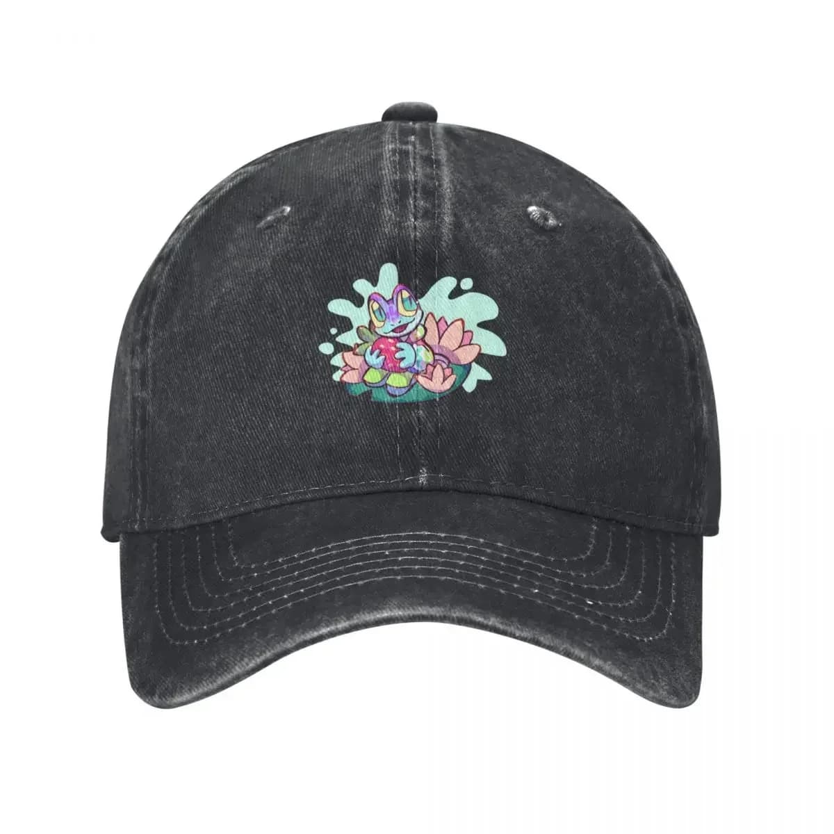 Rainy the strawberry frog Baseball Cap Icon funny hat Hat Man Luxury derby hat Hats Woman Men's