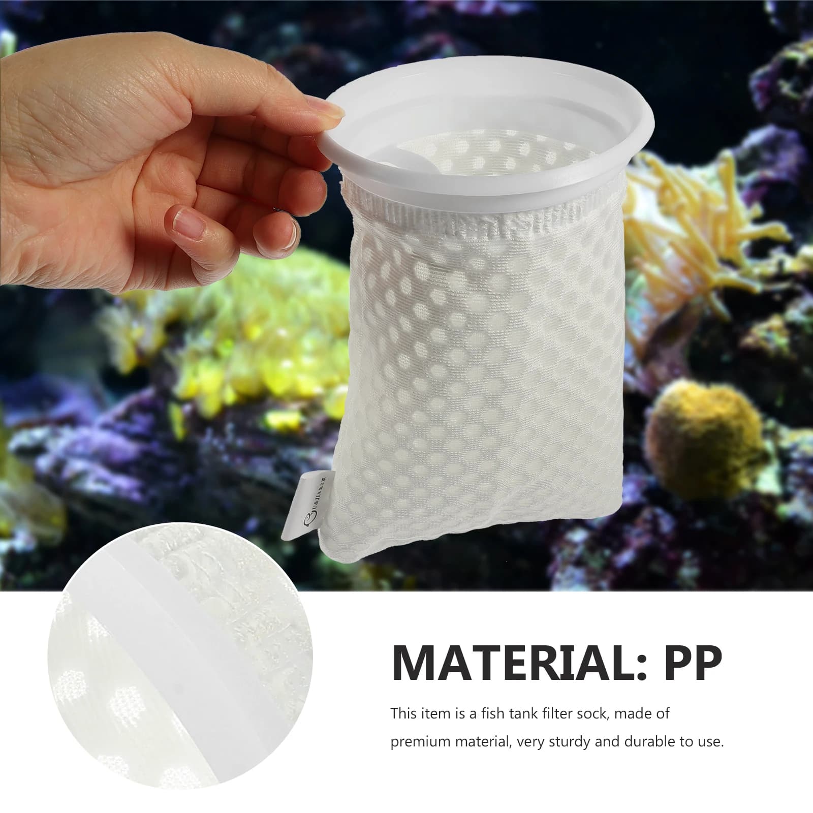 11 pz Calzini Filtro 4 Pollici 3D A Nido D'ape Acquario Acquario Serbatoio di Pesci Detriti Trappola Purificazione Grado Professionale