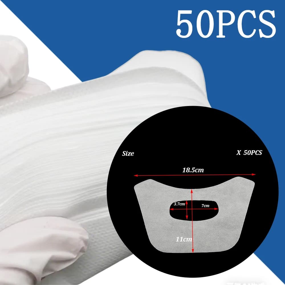 50 Pezzi Maschera Facciale in Garza per Sbiancamento Denti, Panno in Cotone per Cavità Orale, Asciugamano Dentale, Maschera per Bocca, Tampone Assorbisaliva Dentale