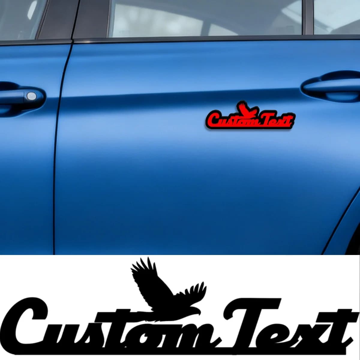 Nuovo Adesivo Personalizzato a Forma di Aquila per Carrozzeria Auto, Emblema Distintivo per Moto, Casa, Pianoforte, Chitarra, Accessori Fai-da-Te