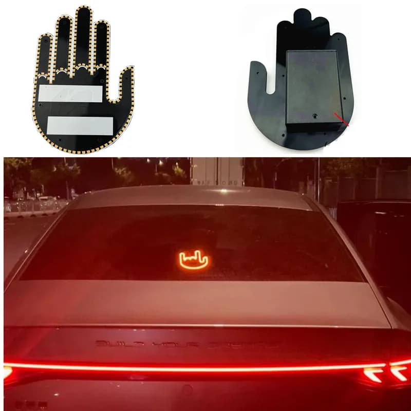 Accessori per auto Luce da dito con telecomando Gesto per auto Luce interattiva remota Luce da dito con telecomando per luce