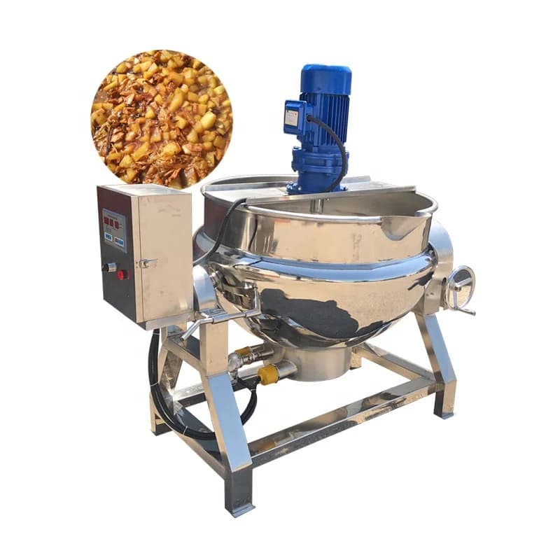Bollitore con rivestimento inclinabile per riscaldamento elettrico planetario, sciroppo di porridge da 300 litri