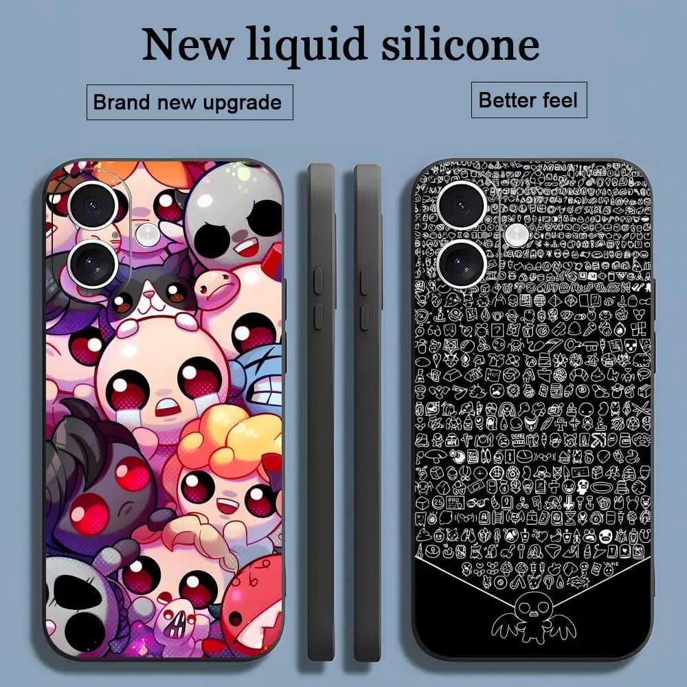 Popular The Binding of Isaac Phone Case For iPhone 17 16 15 14 13 12 11 X XR XS 8 Plus Mini Pro Max Soft black Shockproof Cover