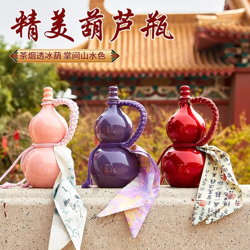 500ml melamine retro glass gourd water bottle drink dispenser