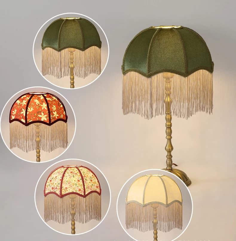 Table Lamp Lampshade Chinese Retro Fabric E27 Table Lamp Floor Lamp Bedside LIGHT Accessories Shell Cover
