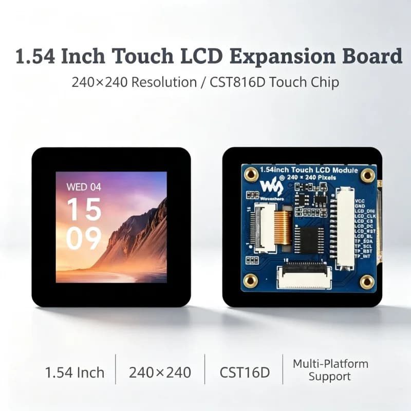 1.54inch LCD TouchScreen Display 240×240 ST7789S /Raspberry Pi /ESP32 /Pico /STM32