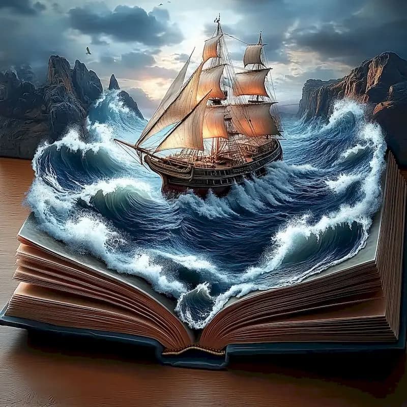 RUOPOTY 5d Diamond Painting Handicraft Art Artwork Sailboat Scenery Full Round/Square Diamond Art Painting Adults Crafts Gift