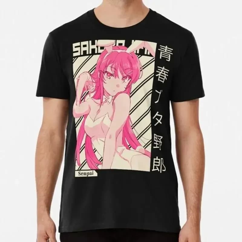 Mai Sakurajima Rascal Does Not Dream Of Bunny Girl Senpai S 5XL USA Made T Shirt