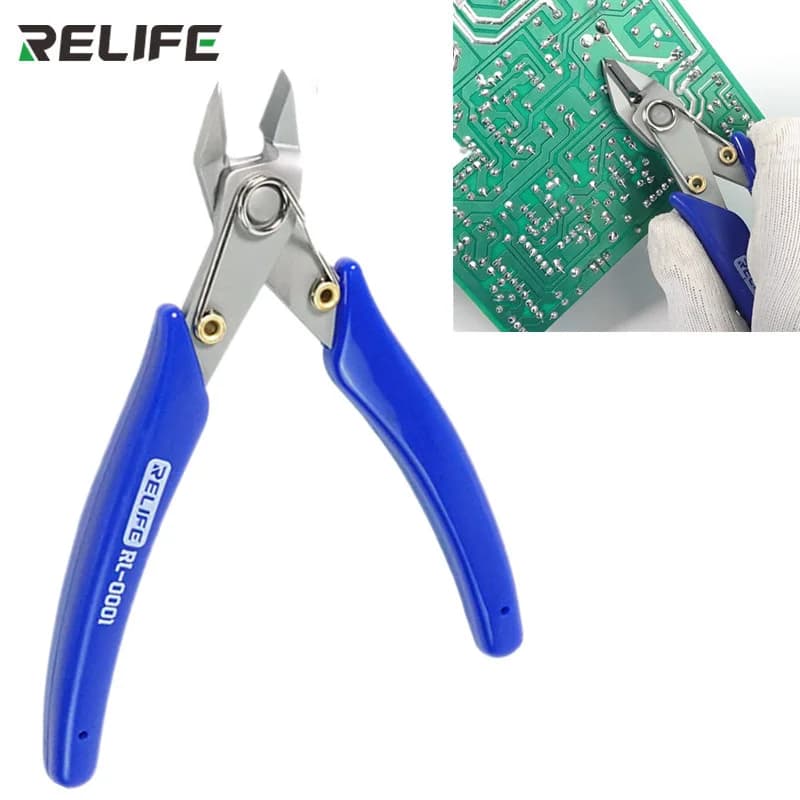 RELIFE RL-0001 Pinza diagonale Pinza per taglio cavi elettronici ad alta durezza e precisione Taglierina per cavi per riparazione telefono