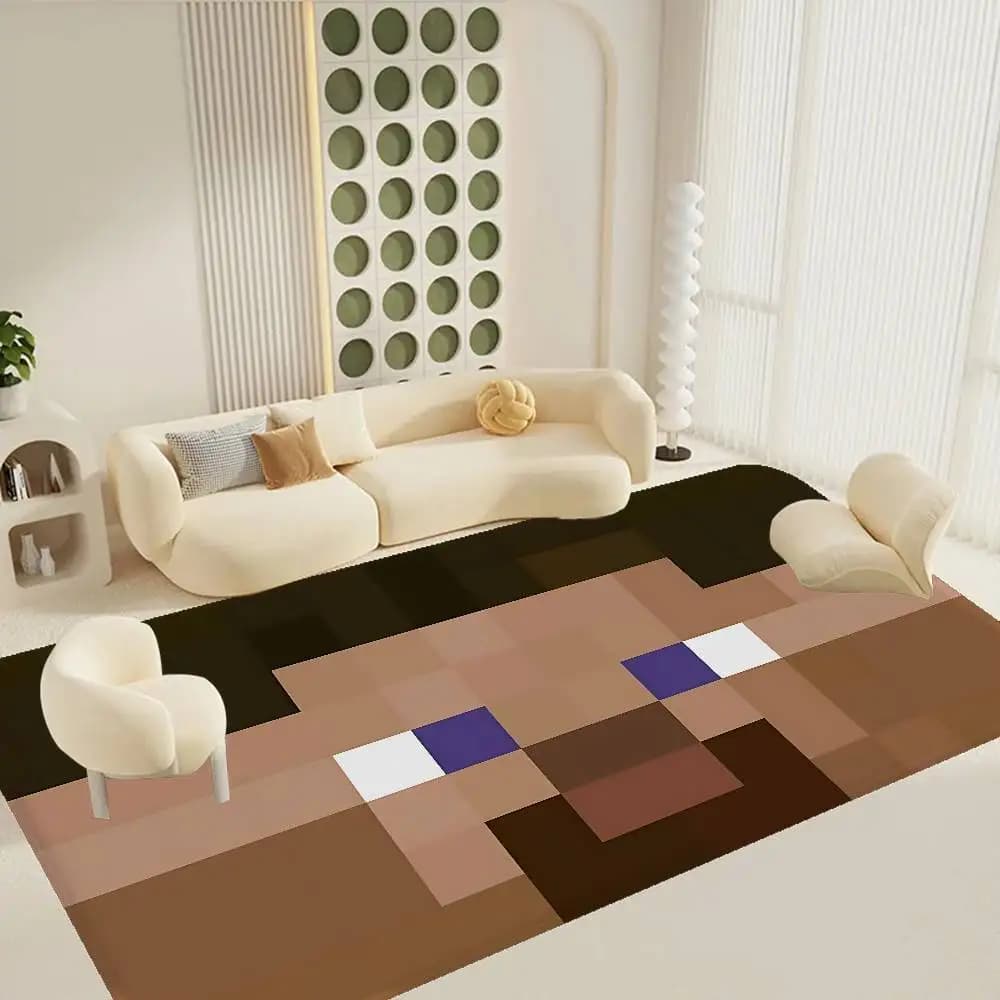 Hot Game Cartoon Pixels Hallway Carpet Washable Non-Slip Living Room Sofa Chairs Area Mat Kitchen Doormat Area Rug