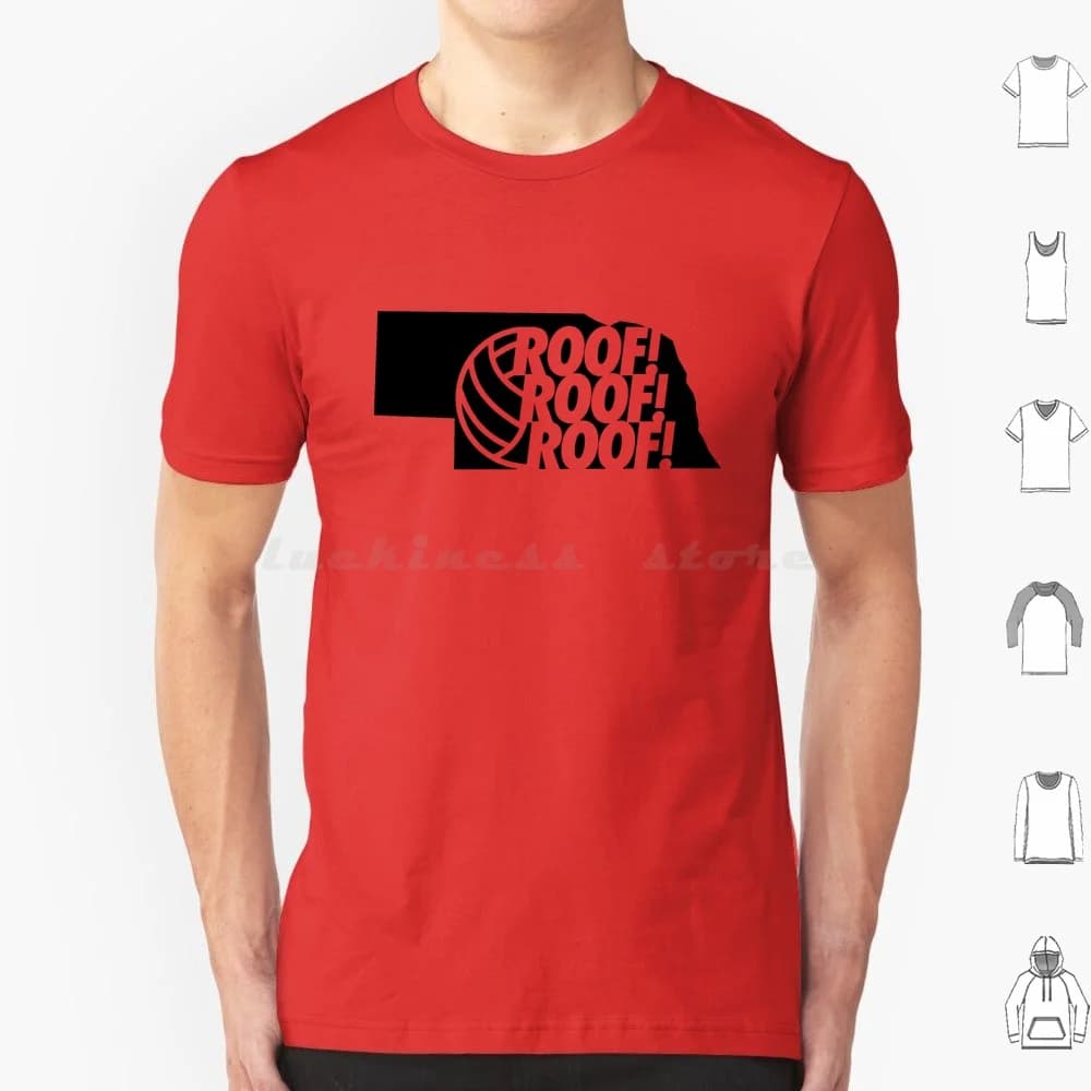 Show Your Support For Nebraska Volleyball T Shirt Cotton Men Women DIY Print Nebraska Volleyball Nebraska Volleyball Lincoln