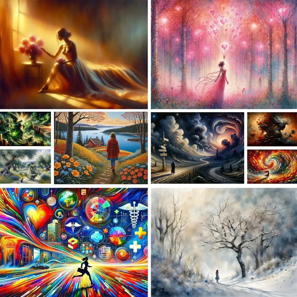 Fantasia figura pittura stampata punto croce Kit completo ricamo fai da te pittura Hobby ricamo ferri da maglia gioielli stampati