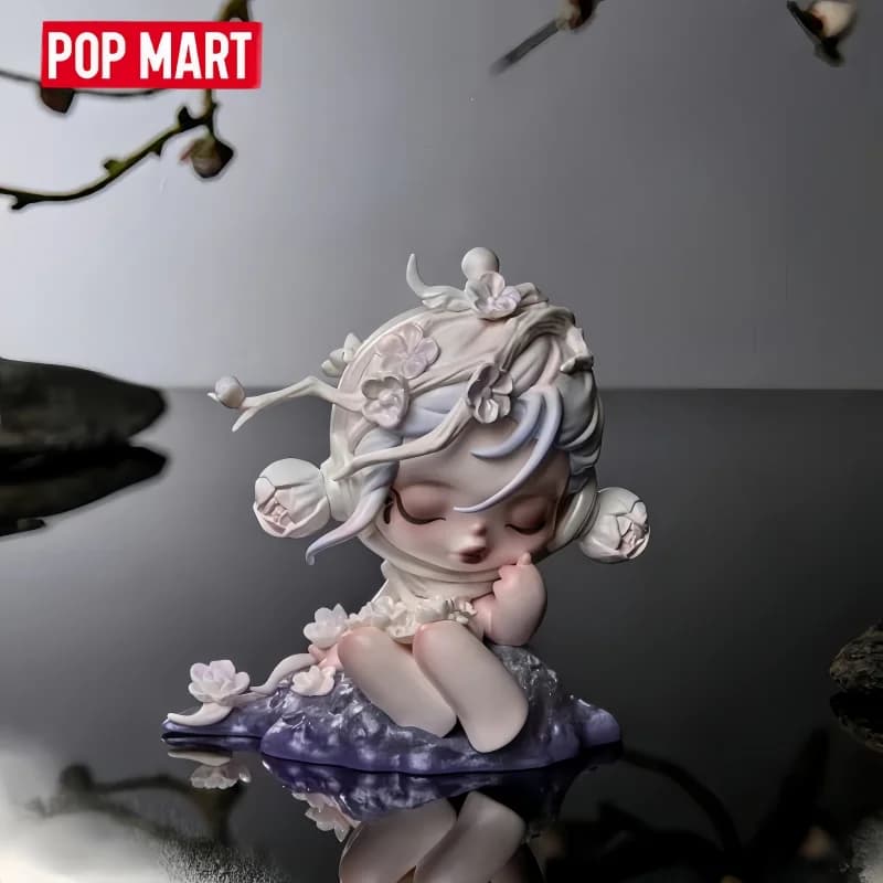 POP MART Skullpanda The Ink Plum Blossom Series Blind Box Mystery Box Buste a Sorpresa Bambole Statuette Anime Carine Ornamenti Regalo