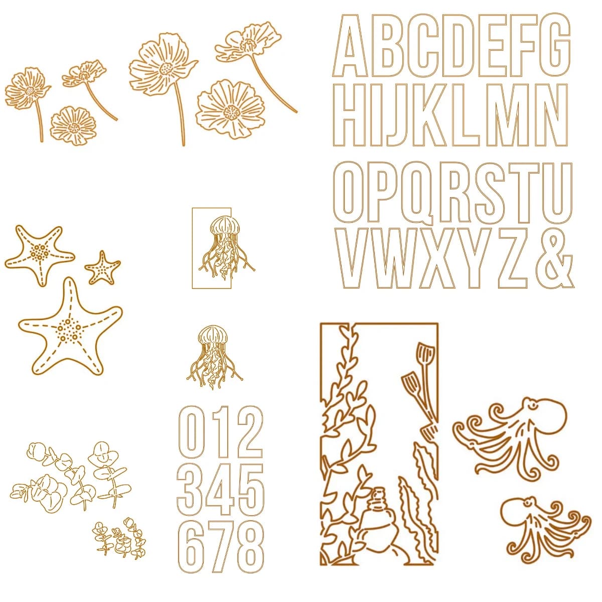 Seed and Shell Stamps Metal Cutting Dies Scrapbook Diary Decoration Stencil Embossing Template DIY Greeting Card Handmade 2026