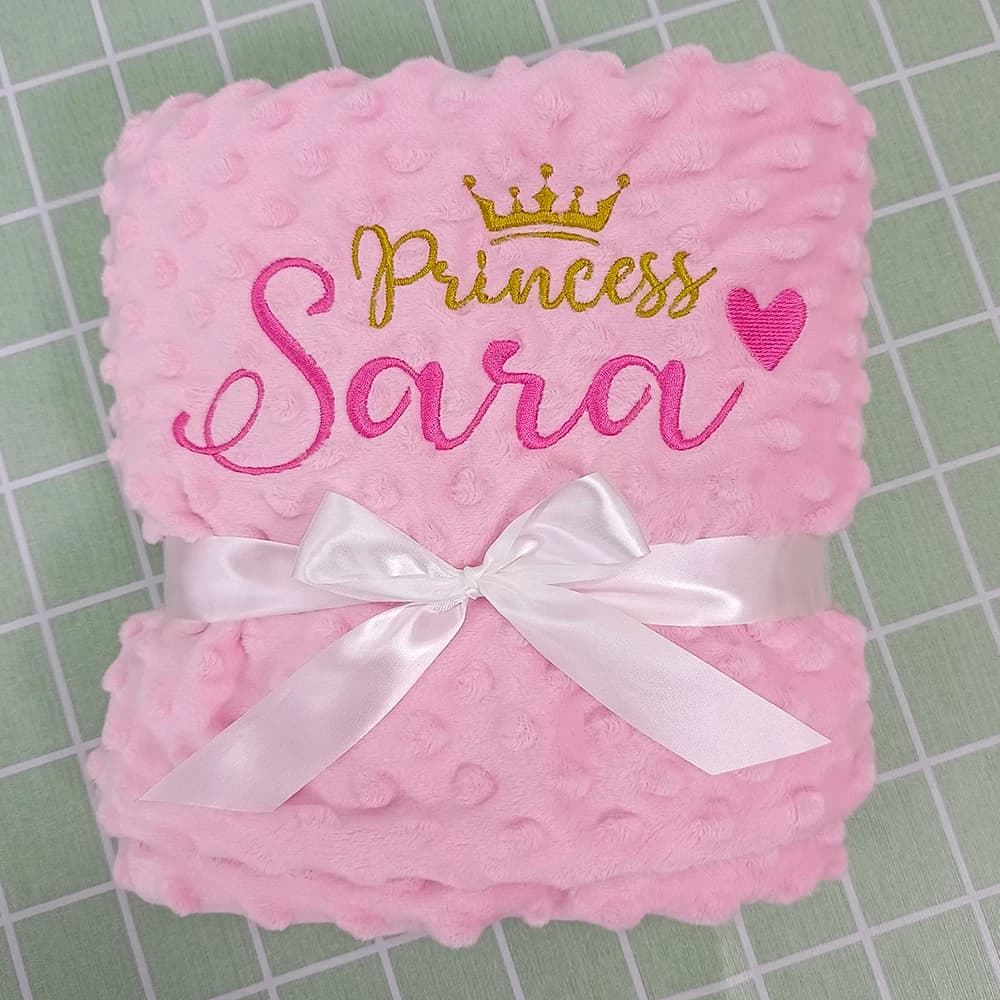 Nome personalizzato Coperta per bambini personalizzata Swaddle Passeggino Letto Culla Copertura per dormire Regalo di compleanno per bambini per neonati e ragazze