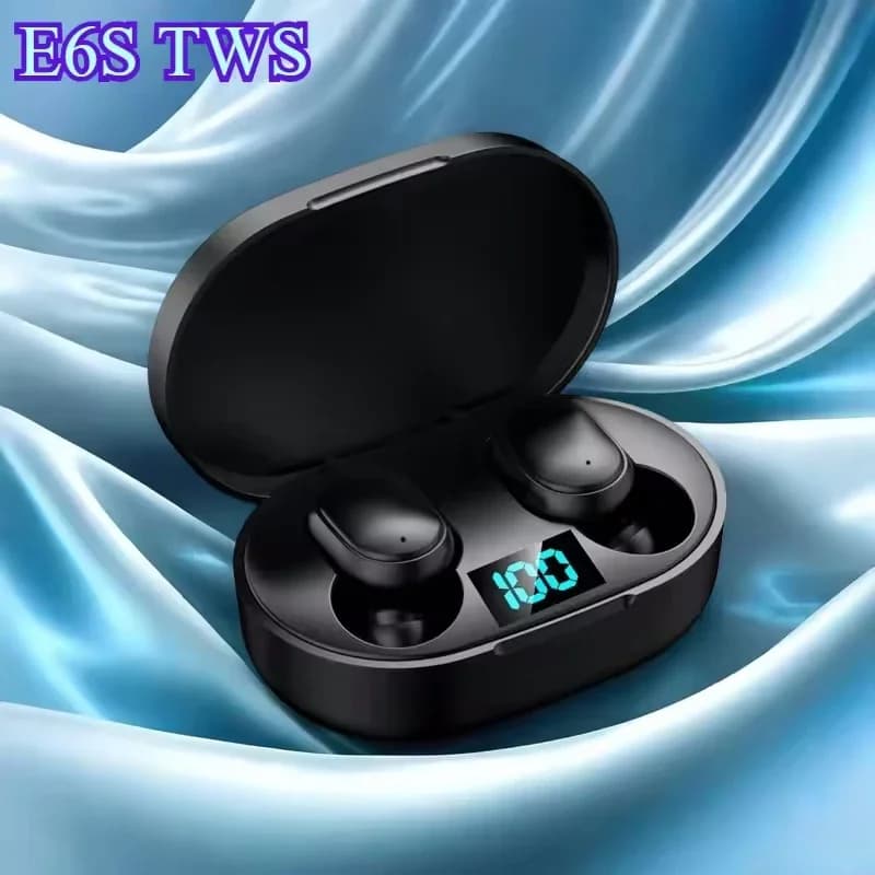 Bluetooth wireless earphones TWS E6S Bluetooth Bluetooth earphones Wireless earphones Noise cancellation with LED display