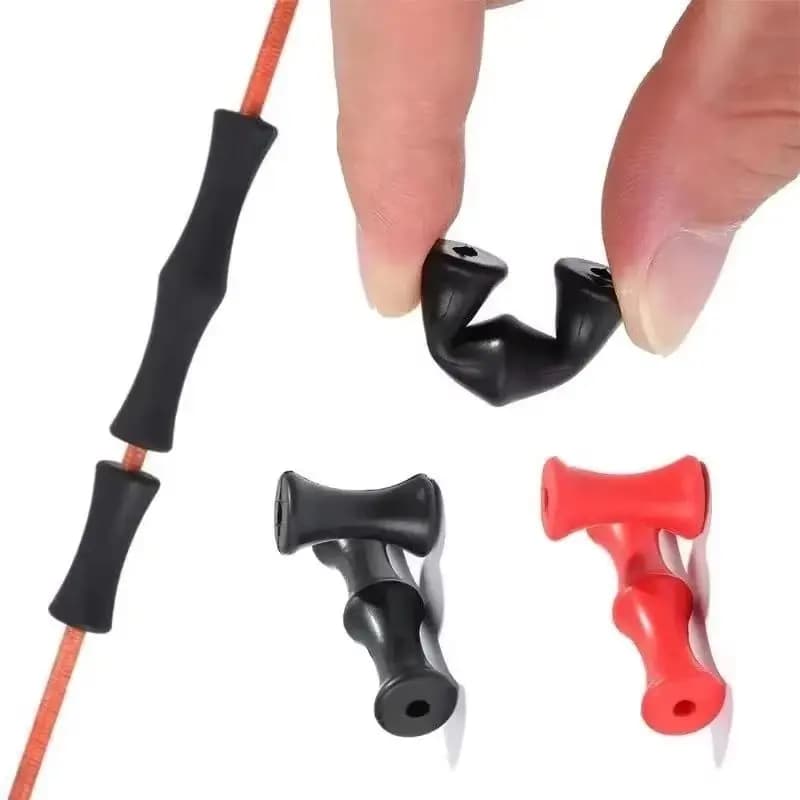 1 Set Hunting Archery Soft Silicone Shooting Hunting Protector Bow String Finger Guard Target Recurve Bowstring Protector Gear