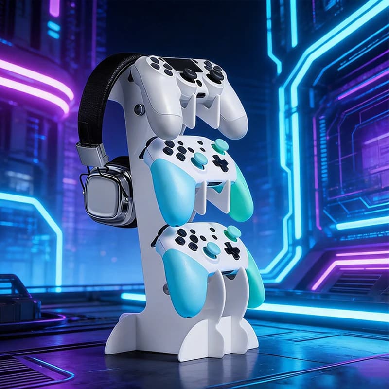 Supporto per cuffie da gioco compatibile con controller PS5/PS4/PS3/PS2/Switch Pro/Xbox
