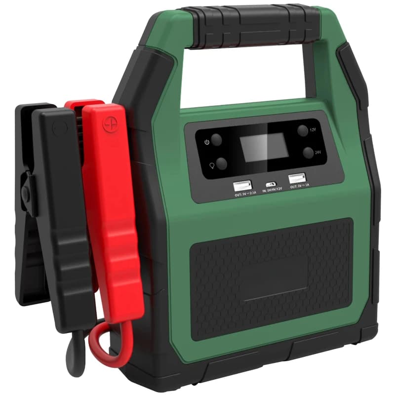 Avviatore di emergenza per auto multifunzione 5000A 12V/24V 56000mAh - Booster batteria per camion pesanti per uso di emergenza