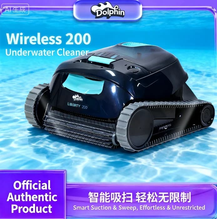 Aspirapolvere per piscina senza fili, attrezzatura per robot di pulizia completamente automatica sul fondo della piscina subacquea