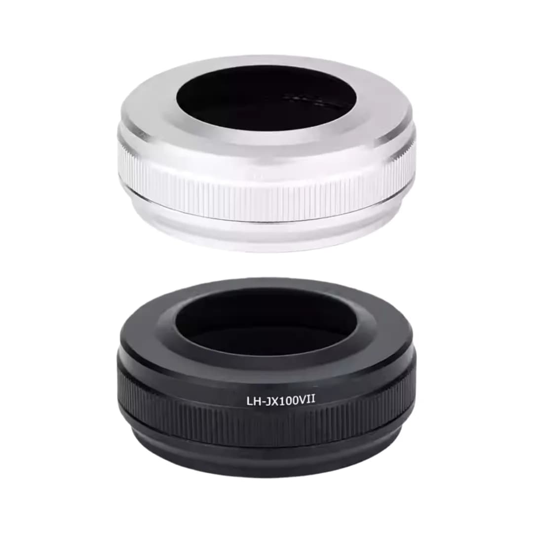 Camera Lens Hood Light Shield Sunhood Shading Cover with 49mm Filter Adapter Ring for Fujifilm X100V X100S X100T X100F X100