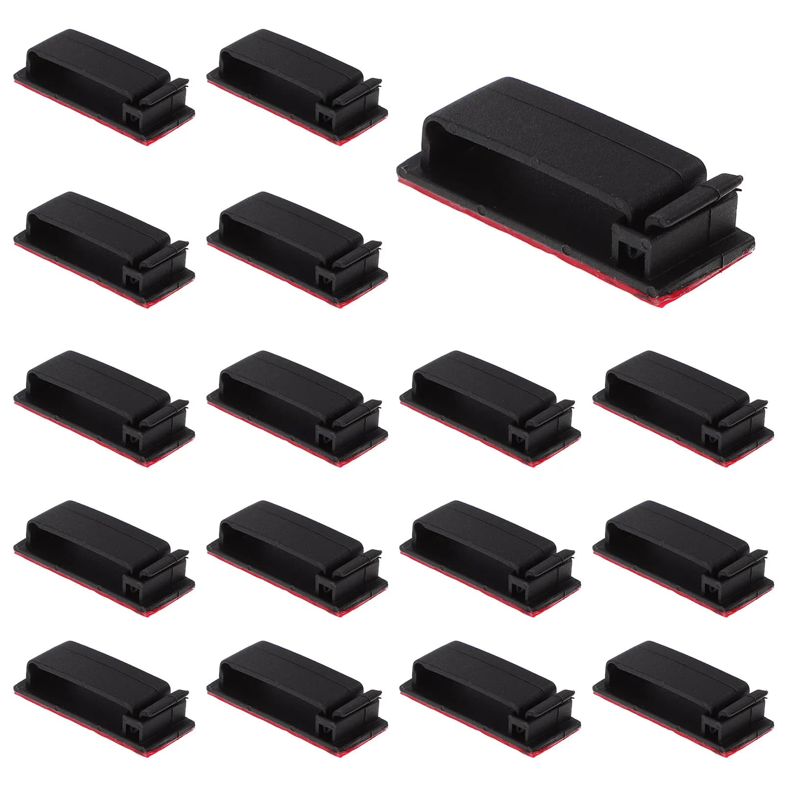 25 Pezzi Clip Adesive per Cavi, Supporti per Fili da Scrivania, Casa, Ufficio, Organizzazione Cavi, Clip Adesive per Gestione Cavi a Parete