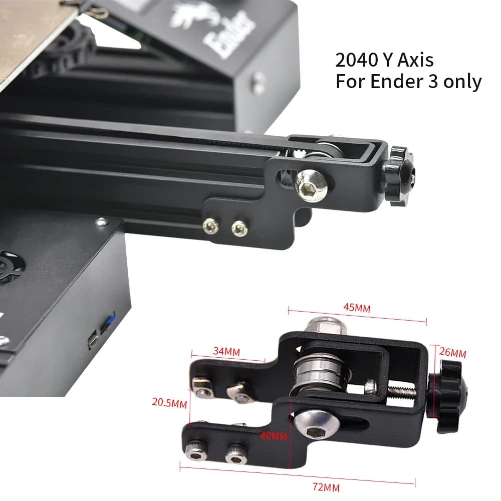 Parte della stampante 3D Tenditore della cinghia 2020 Profilo Asse X 2040 4040 Asse Y Cinghia sincrona Tensione di allungamento per Ender 3 CR10