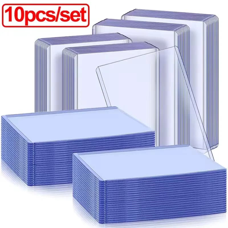 Protective Protective Card Holder for Top Transparent Charger 35PT Rigid Plastic Card Holder for Baseball Card Sports Cards