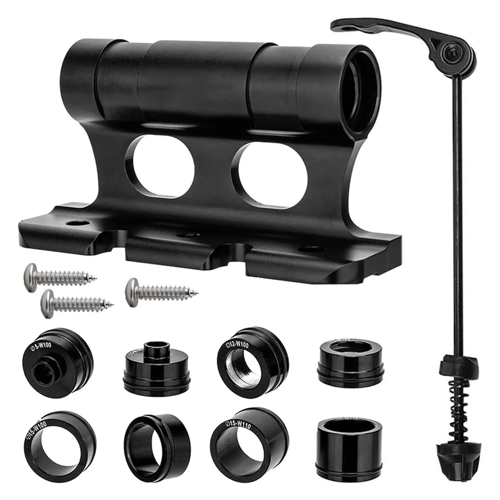 Aluminum Alloy Bicycle Fork Mount, Quick Release Bike Fork Block for Car Truck Bed, Bike Transport Rack