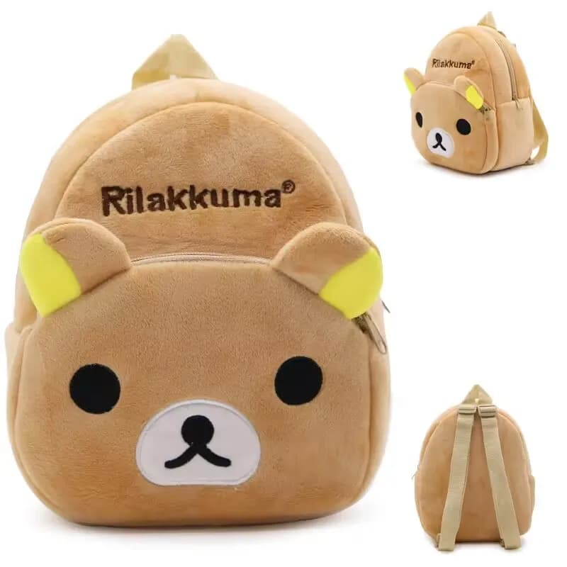 1-3 anni Anime Cosplay Rilakkuma Cartoon Peluche Zaino Borsa da scuola 23,5 cm * 21 cm * 10 cm
