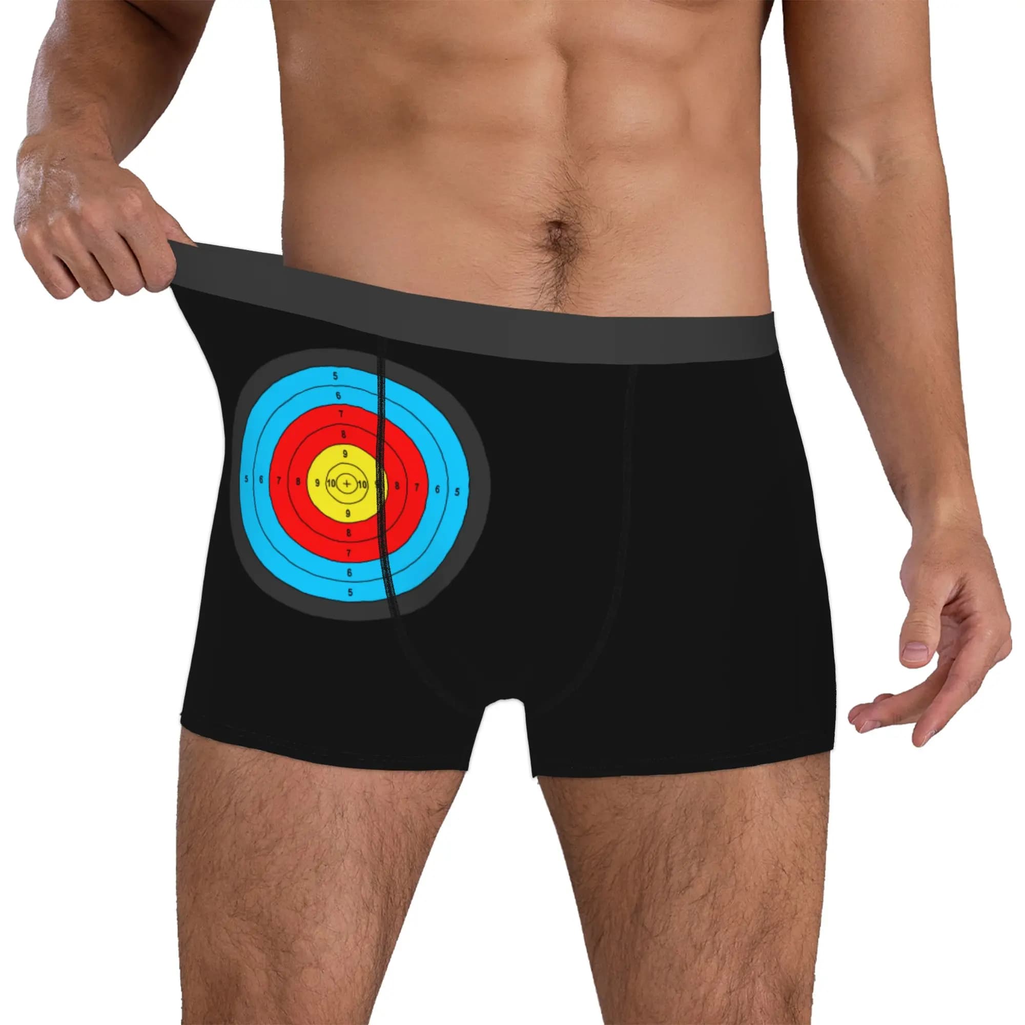 Shooting Target Boxers Shorts Men's Archery Archer Darts Briefs Underwear Novelty Underpants