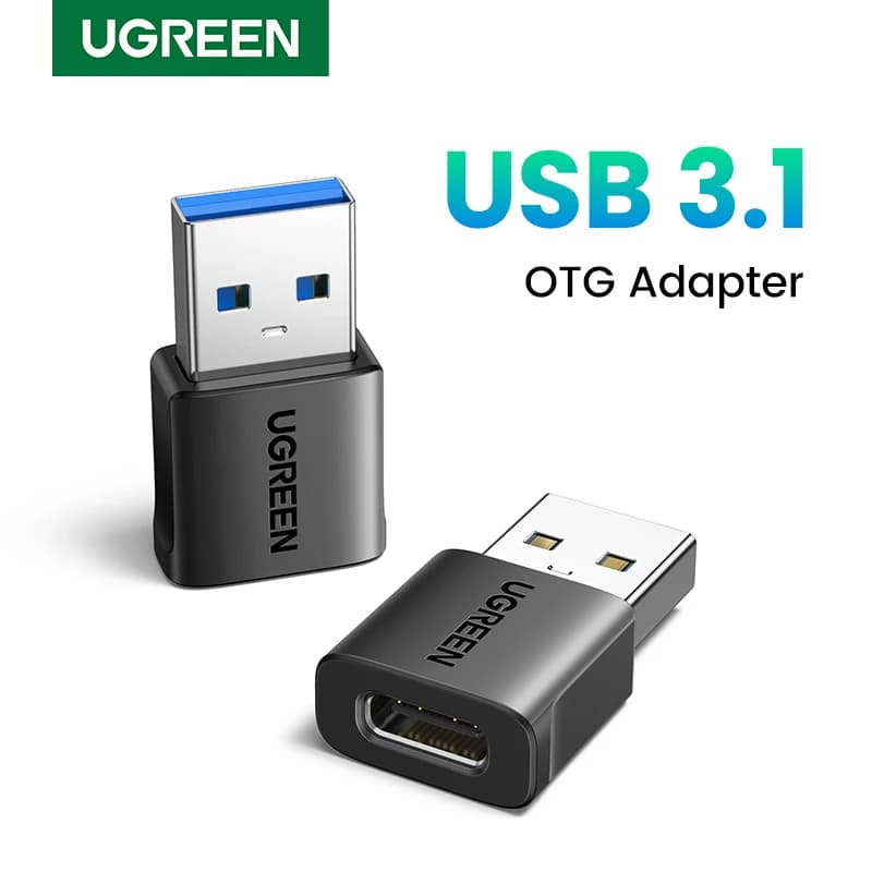 UGREEN Adattatore OTG USB 3.1 Tipo C Convertitori cavo USB A maschio a USB C femmina per MacBook Samsung S10 Huawei USB a tipo-c OTG