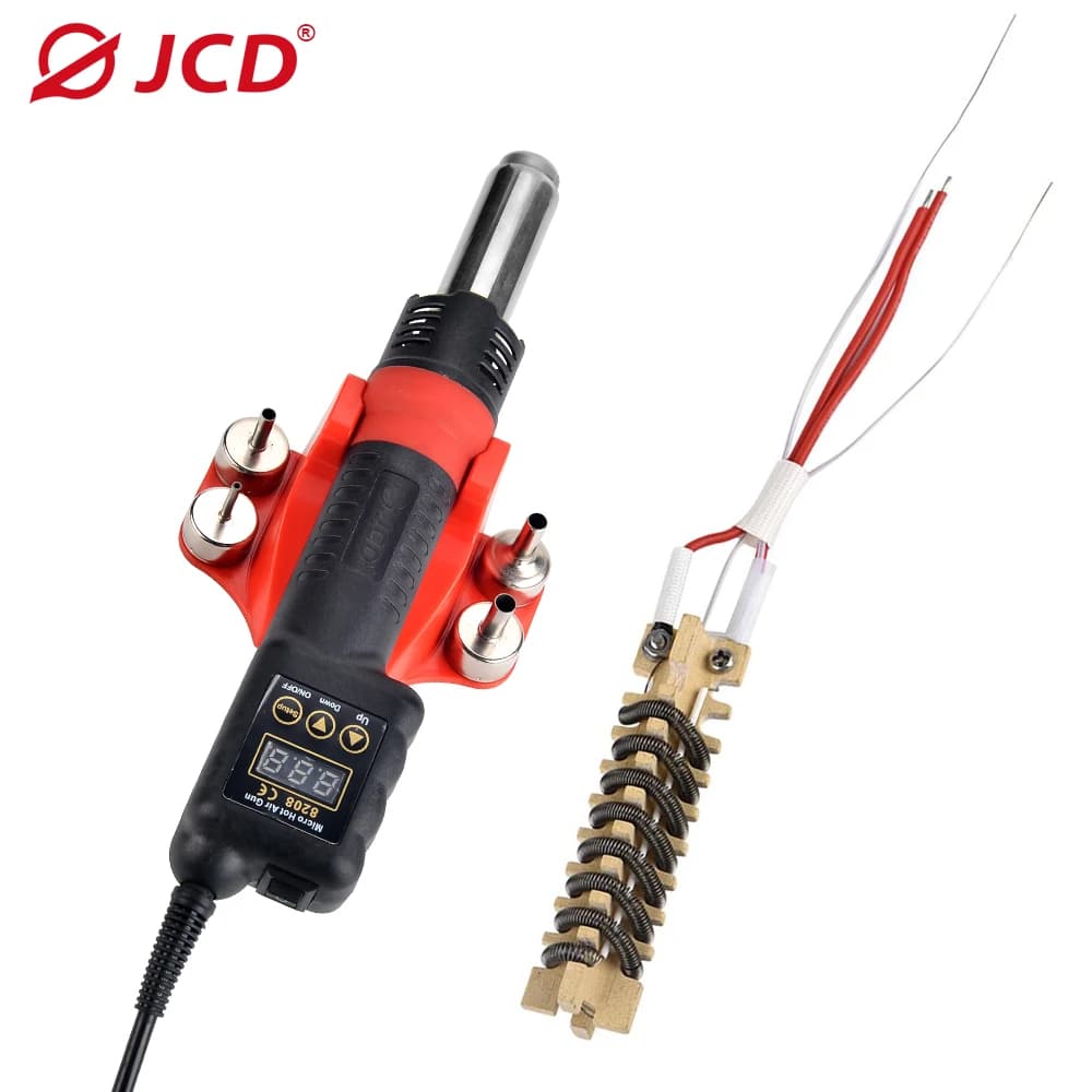 JCD nuova Micro pistola ad aria calda 8208 750W stazione di rilavorazione per saldatura Display digitale LCD pistola termica All-in-one BGA IC strumenti di saldatura