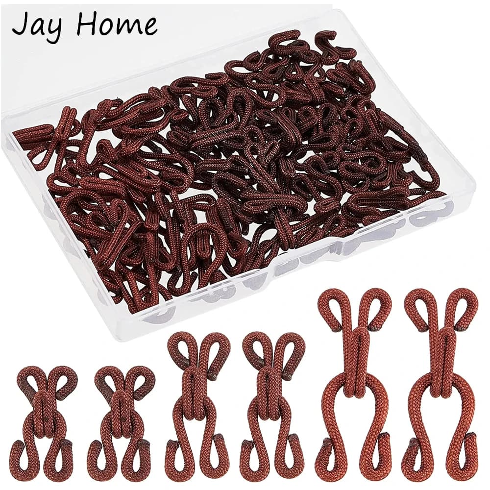1 scatola 30 set ganci grandi coperti e chiusura per cucire occhi ganci per reggiseno ganci di ricambio grandi e fermagli per occhi per abbigliamento artigianale