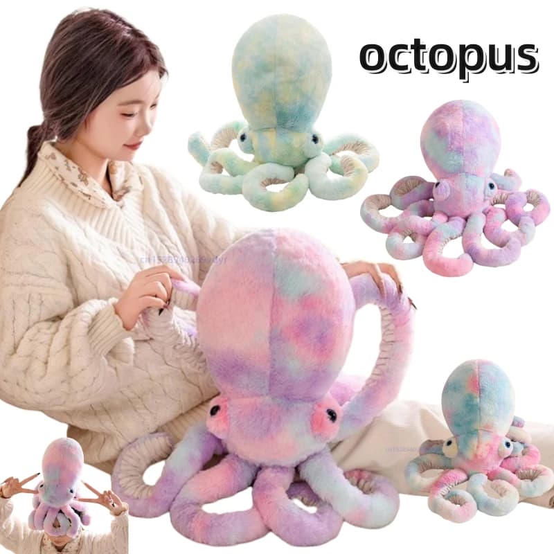 Caramelle creative Polpo Organismo marino Bambole super morbide Cuscino di tiro Giocattoli Bambole di cartone animato Regali di compleanno per ragazze Decorazioni per feste a casa