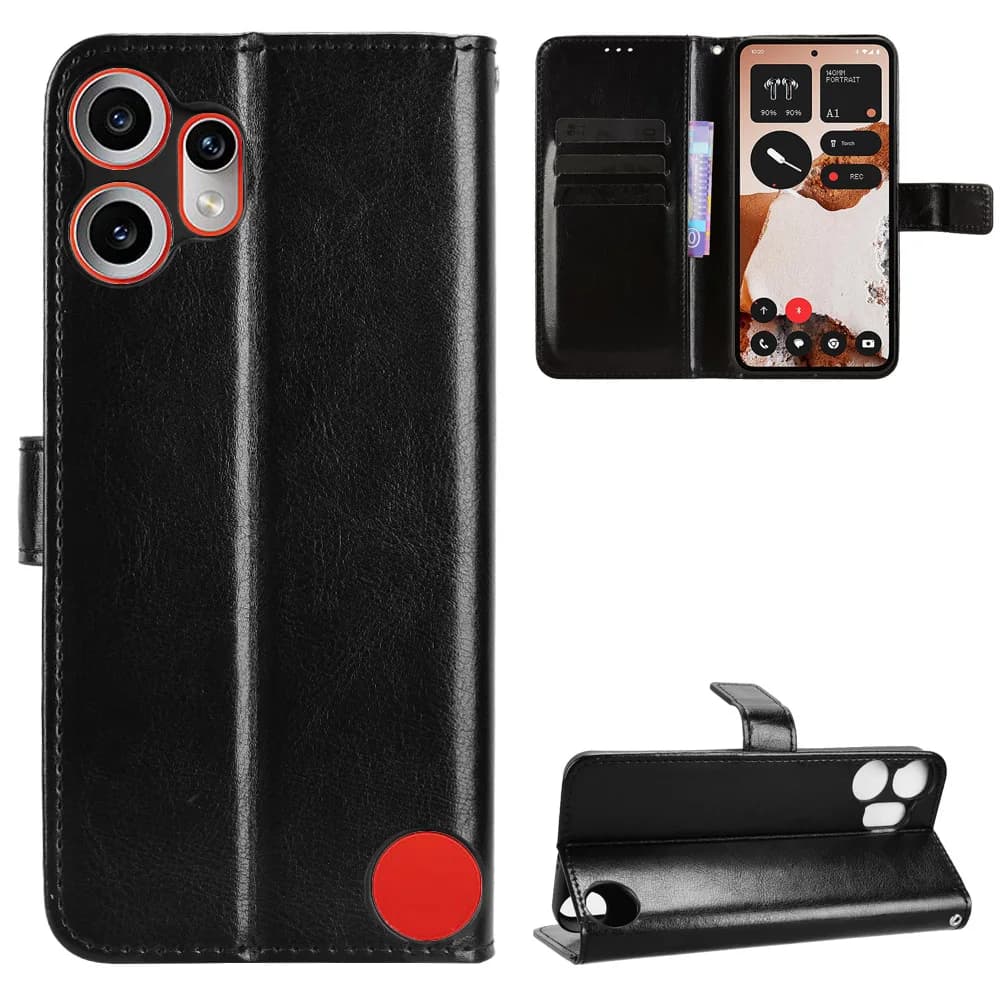 Per Nothing CMF Phone 2 Pro Custodia di lusso Flip Portafoglio in pelle PU Cordino Custodia per Niente CMF Phone 2Pro Borse per telefono