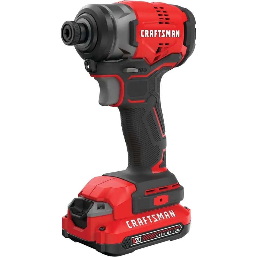 V20 Cordless Impact Driver Kit 1/4 inch Battery and Charger Included CMCF810C1
