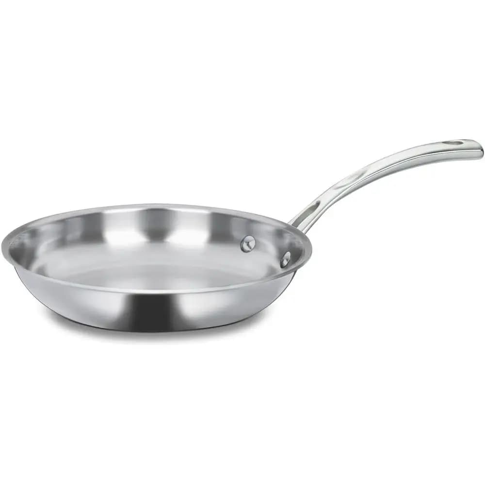 Classica Padella Antiaderente in Acciaio Inox Tri-Ply da 8 Pollici