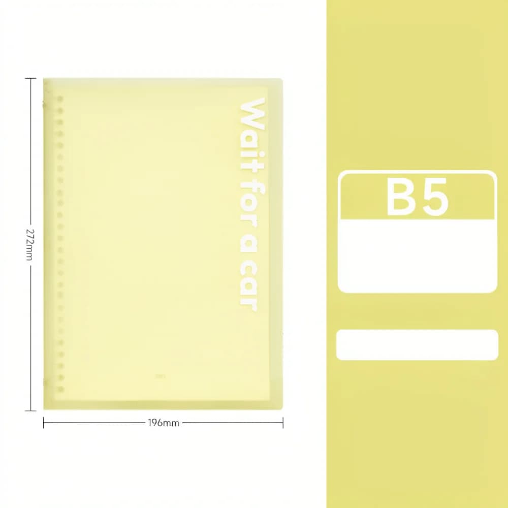 For Wuji Professional Student Notebook Loose Leaf Binder A4 A5 B5 Stationery Detachable Journal Office Study Planner