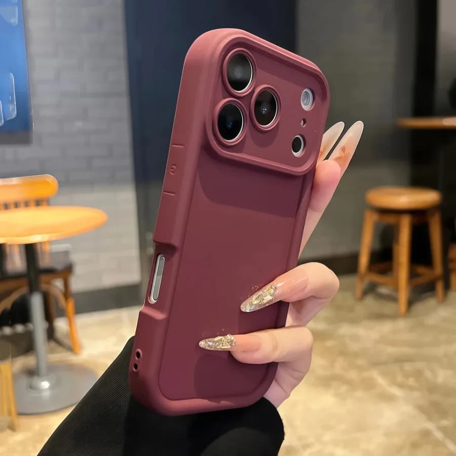 Thickened Shockproof Case For iPhone 17 16 15 14 13 12 11 Pro Max Pure Colour Cover For iPhone 17 Air 14 15 16 Plus Luxury Shel