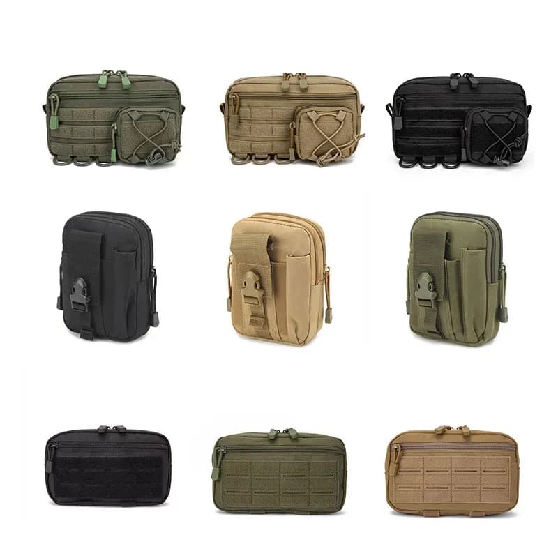 Marsupio tattico Molle di nuovo stile - Custodia multiuso EDC per sport all'aria aperta, caccia, pronto soccorso medico e trasporto quotidiano