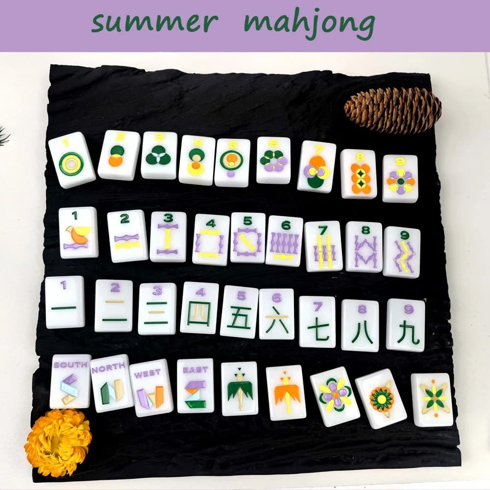 Set da viaggio Mahjong americano in acrilico vergine, personalizzato con incisione, stile americano, 160 pezzi, dimensioni 36*25*11 mm / 1.42*0.98*0.43 pollici.