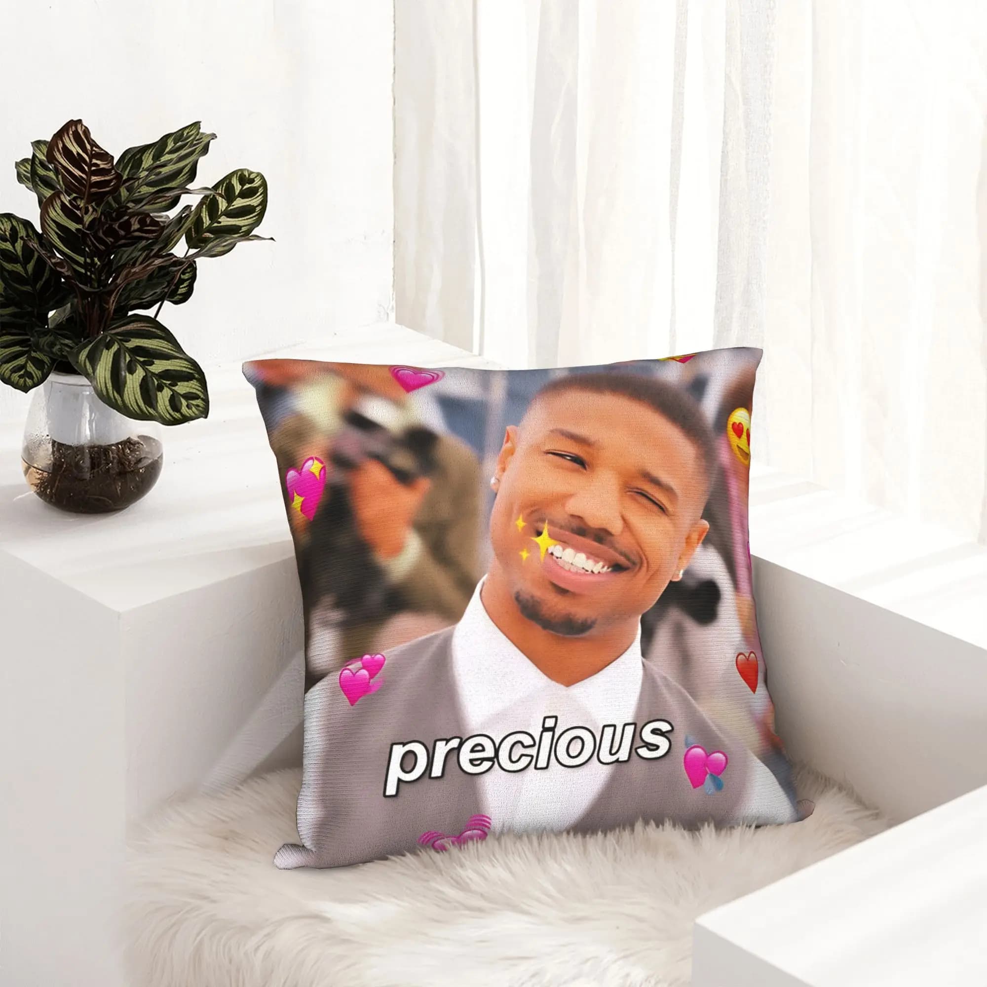 Michael B. Jordan Pillow Cover Morden Pillow Case For Sofa Home Decor Graphic Pillowcases Gift