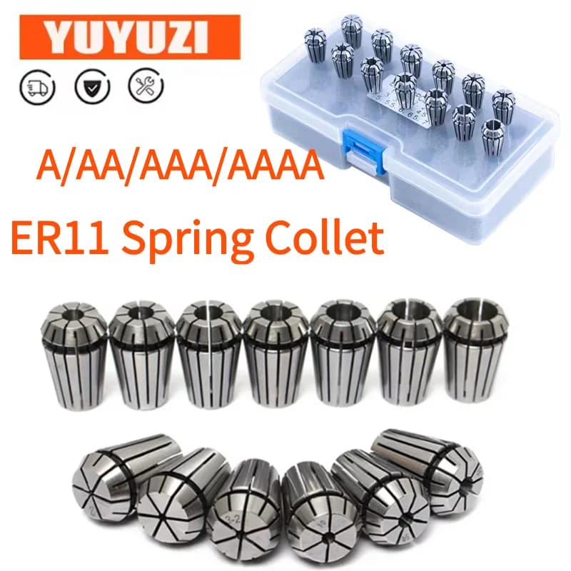 ER11 Collet Chuck High Precision Spring Collet AA/AAAA ER11 Collet Precision 0.003mm Suitable for CNC Machining Centers