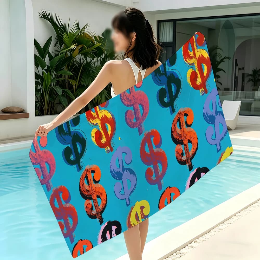 Asciugamano Art A-Andy W-Warhol per yoga, palestra, leggero, portatile, per nuoto, spiaggia, viaggi, accessori sportivi, resistente alla sabbia